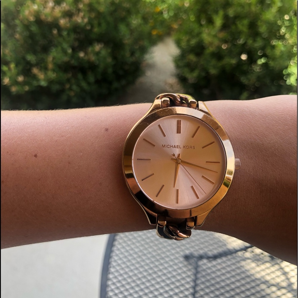 Rose gold MK watch!